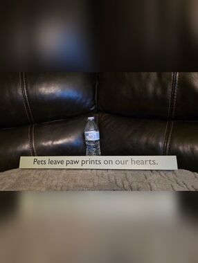 Hallmark Cream Decorative Pet Paw Print Sign